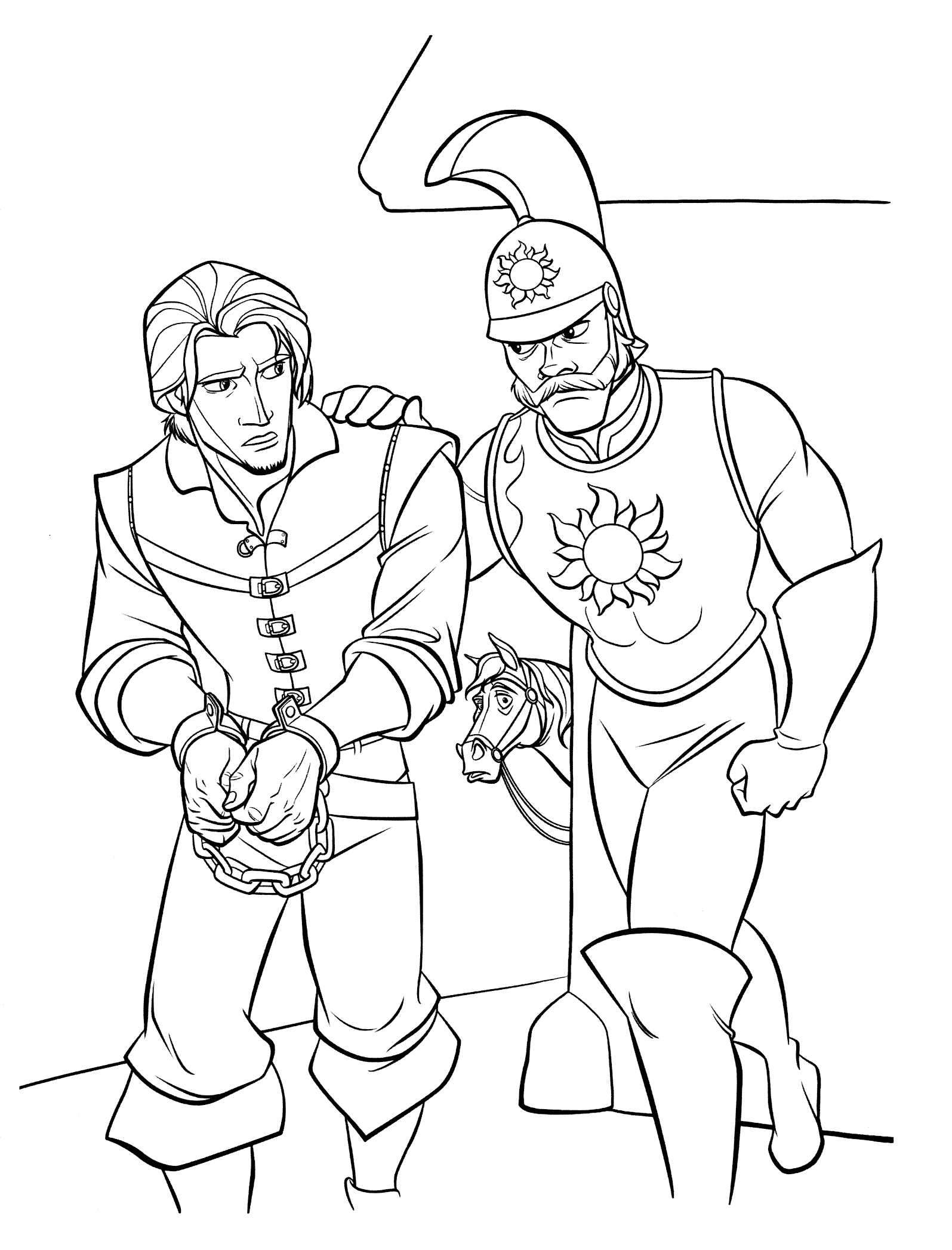 Coloring page - Flynn arrested