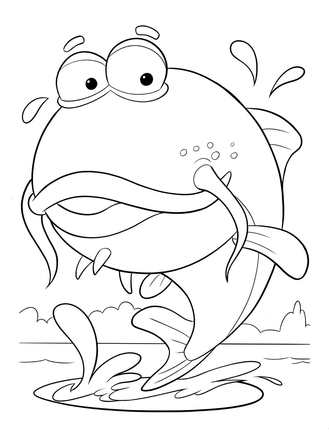 Coloring page - Big fish