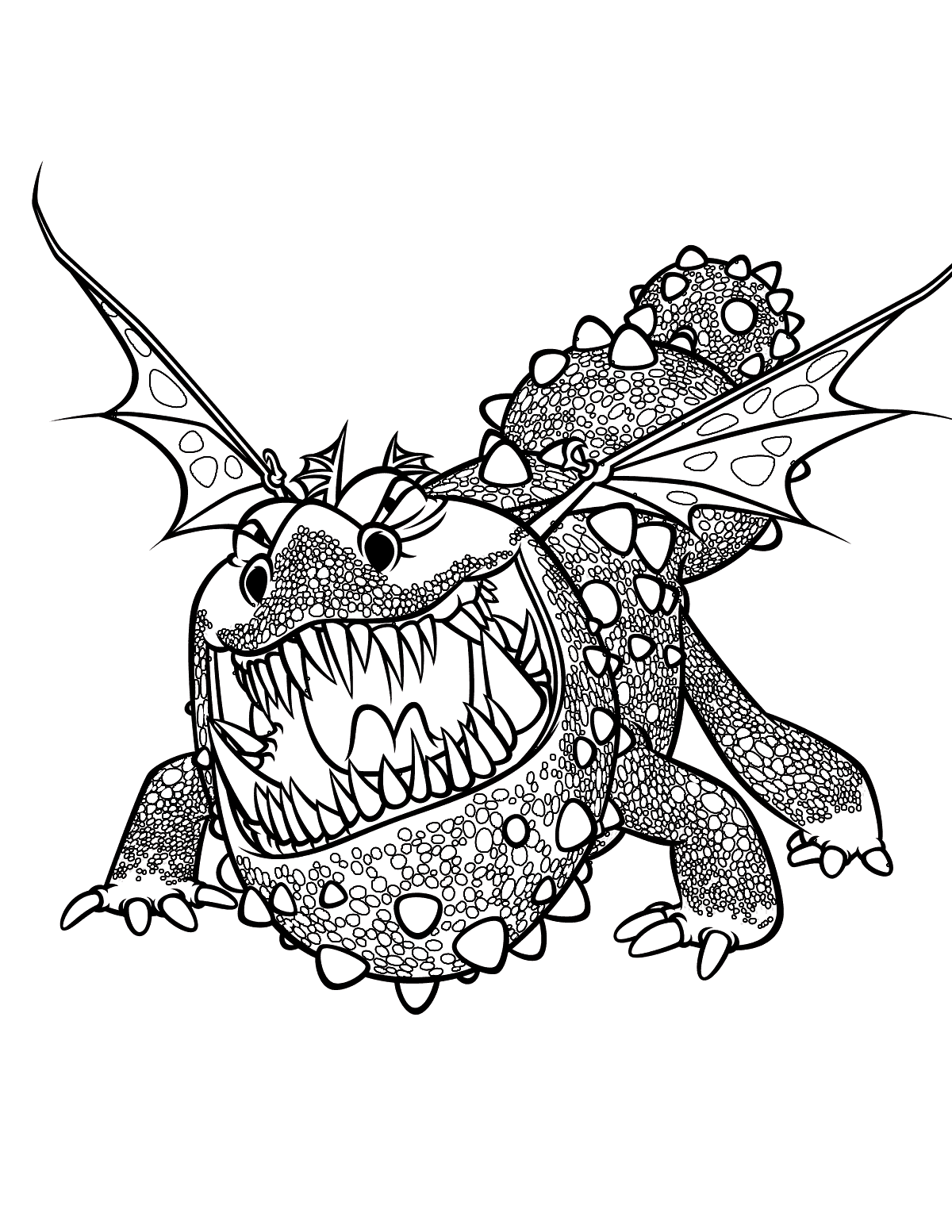 Coloring page   Dragon Gronckle