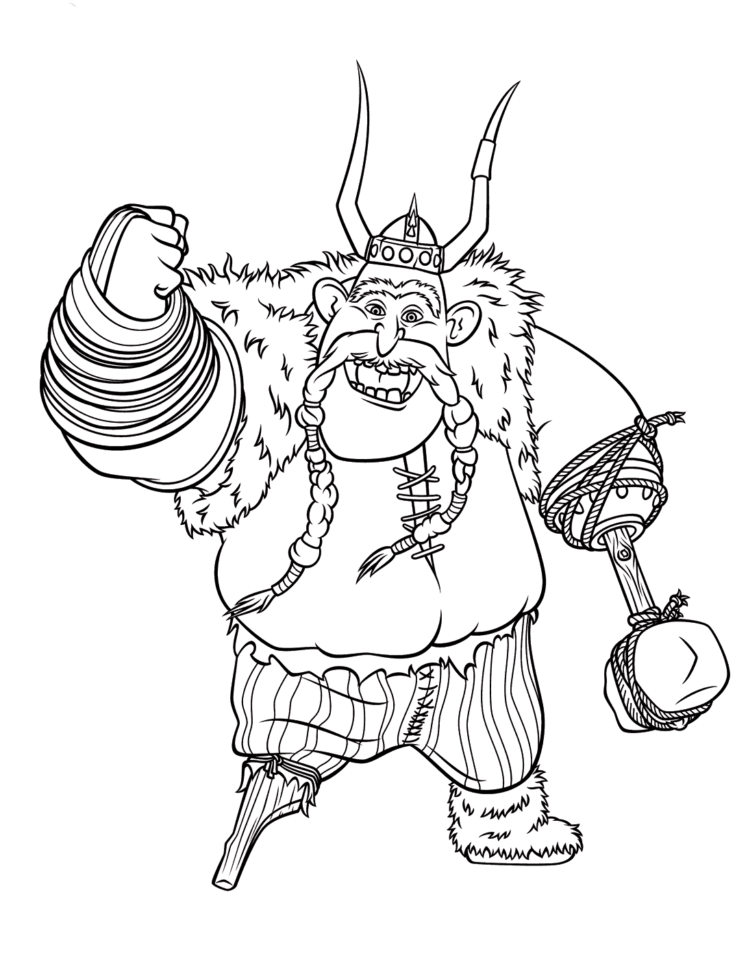 Coloring page - Viking Gobber