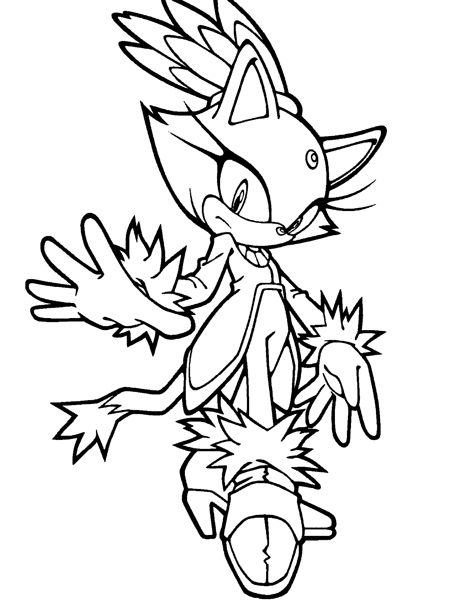 Coloring page - Blaze the Cat