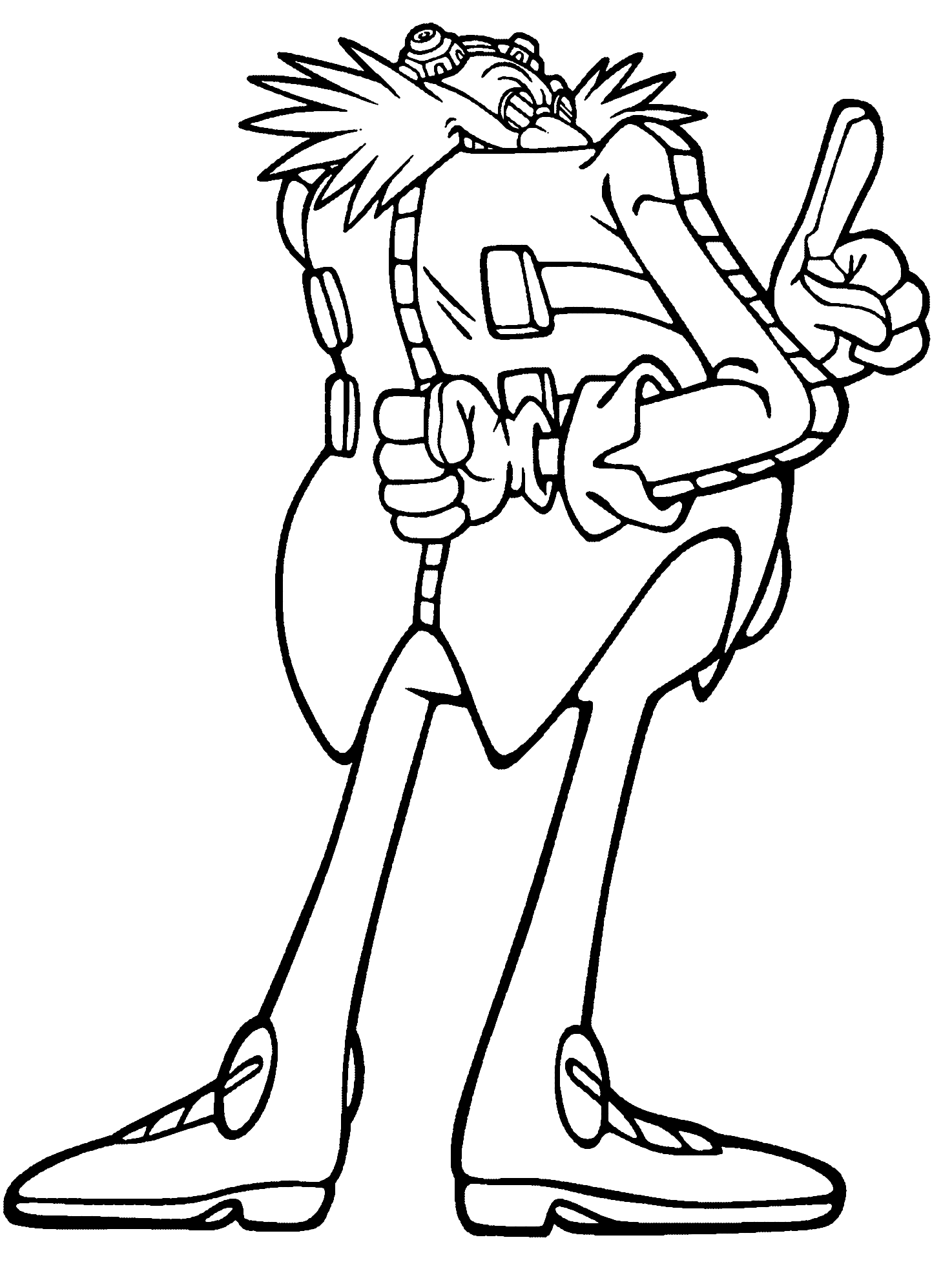 Coloring page - Dr. Eggman