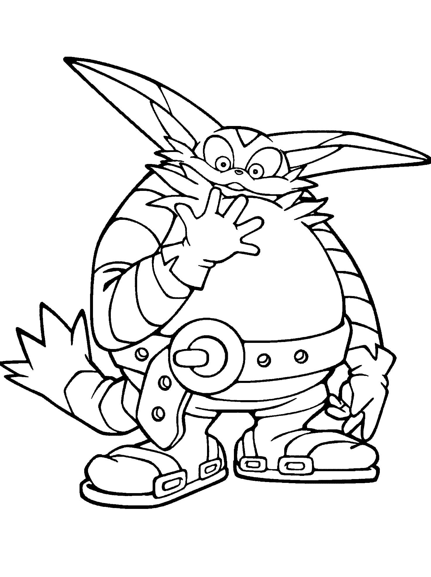 Coloring page - Big the Cat
