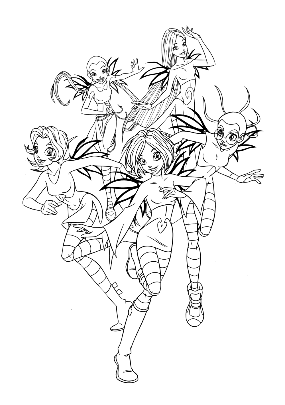 Coloring page - Witches