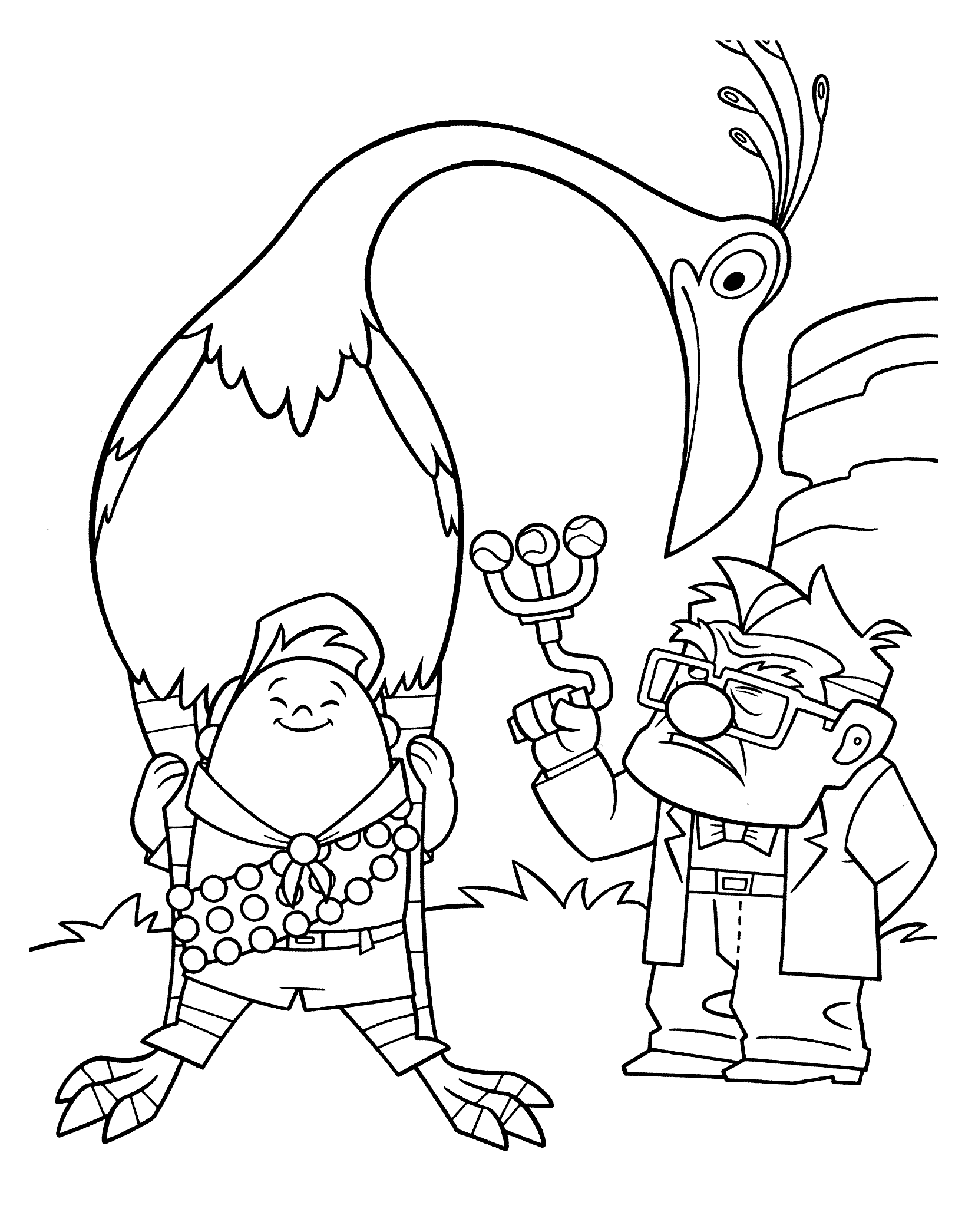 Coloring page - Karl is not happy