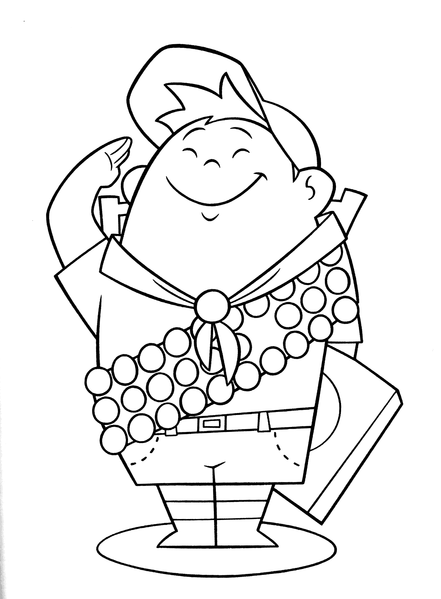 Coloring page - Russell scout