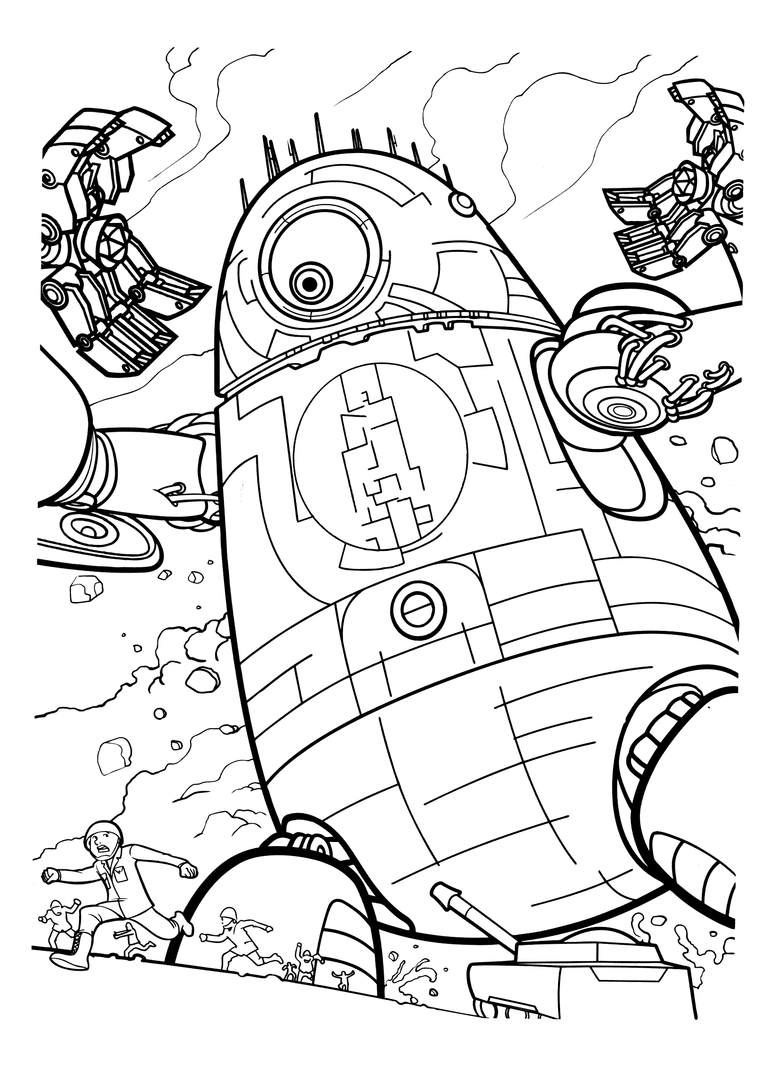 Coloring page - Huge robot