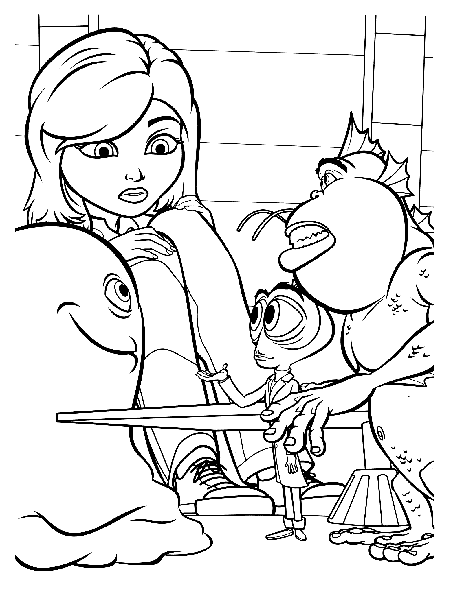 Coloring page - Monster defenders