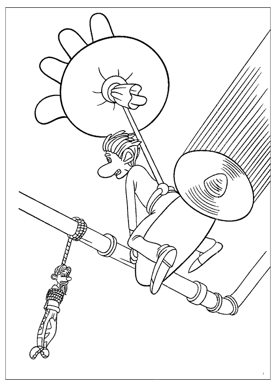 Coloring page - Roddy - rescuer