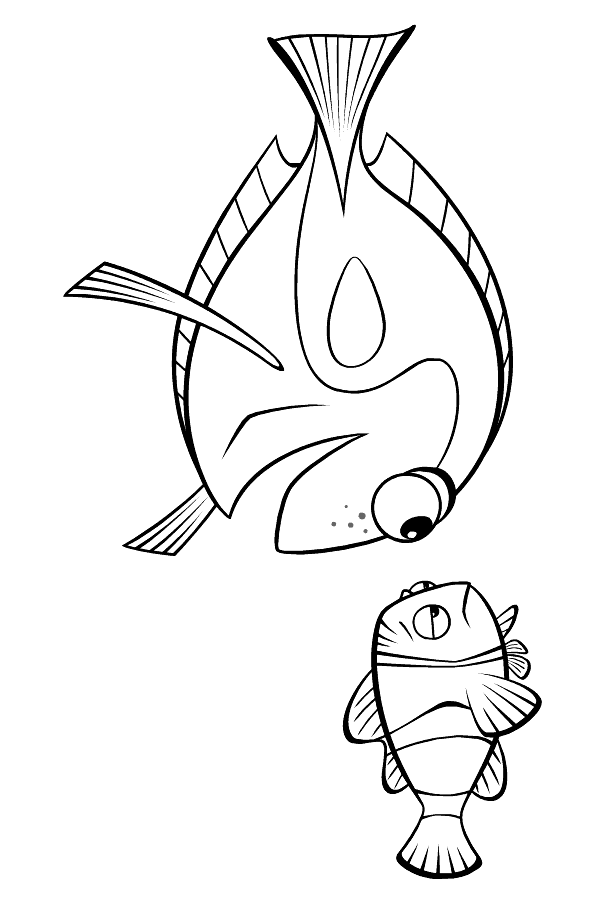 Coloring page - Ocean fish