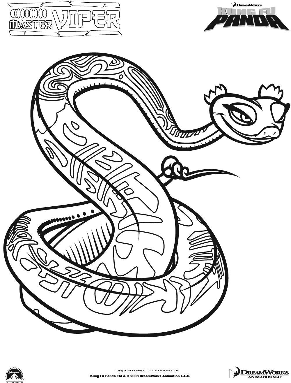 Coloring page - Master Snake