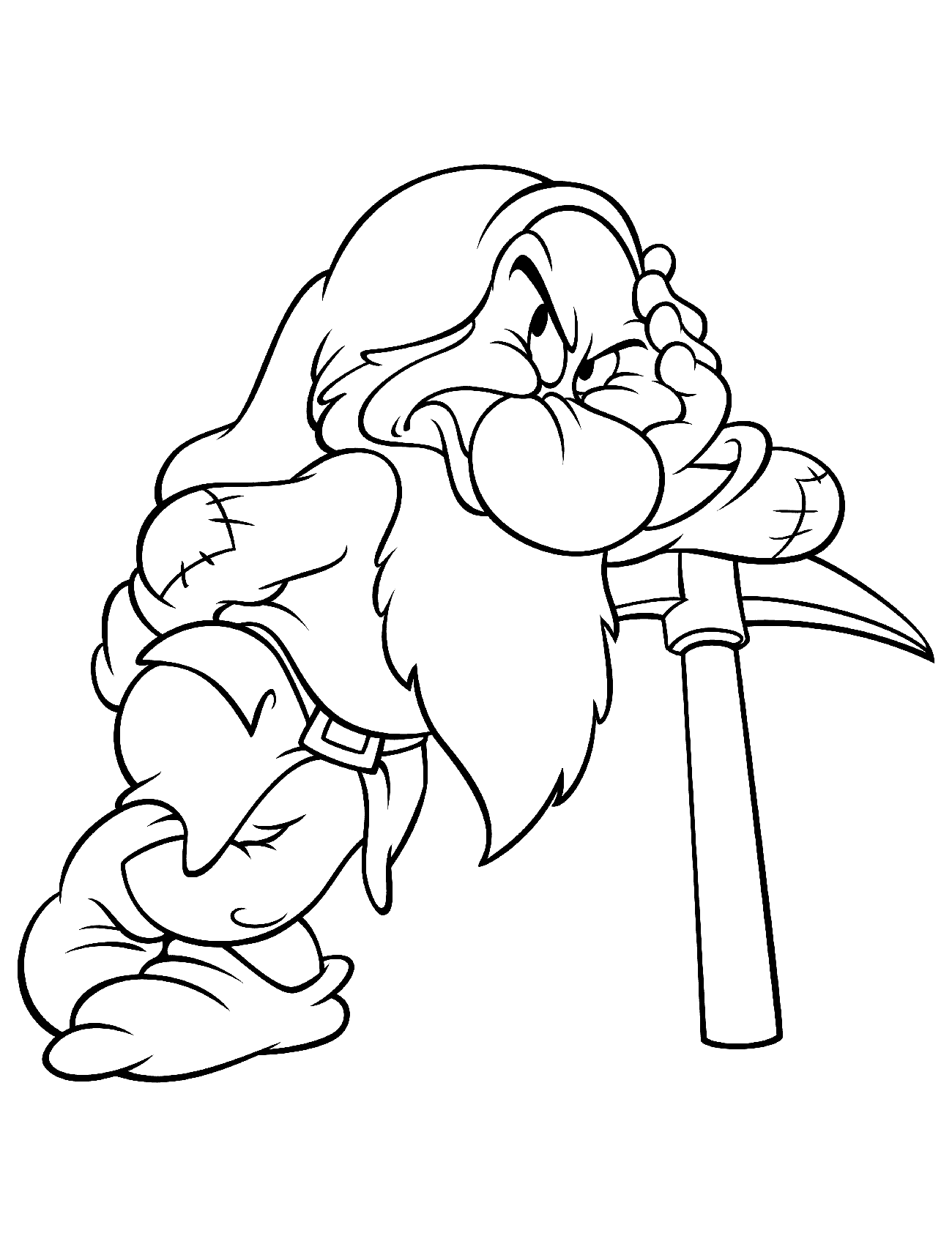 Coloring Page Grumpy