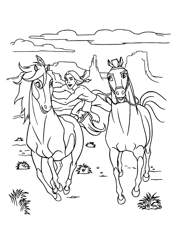 Coloring page - Rain and Spirit