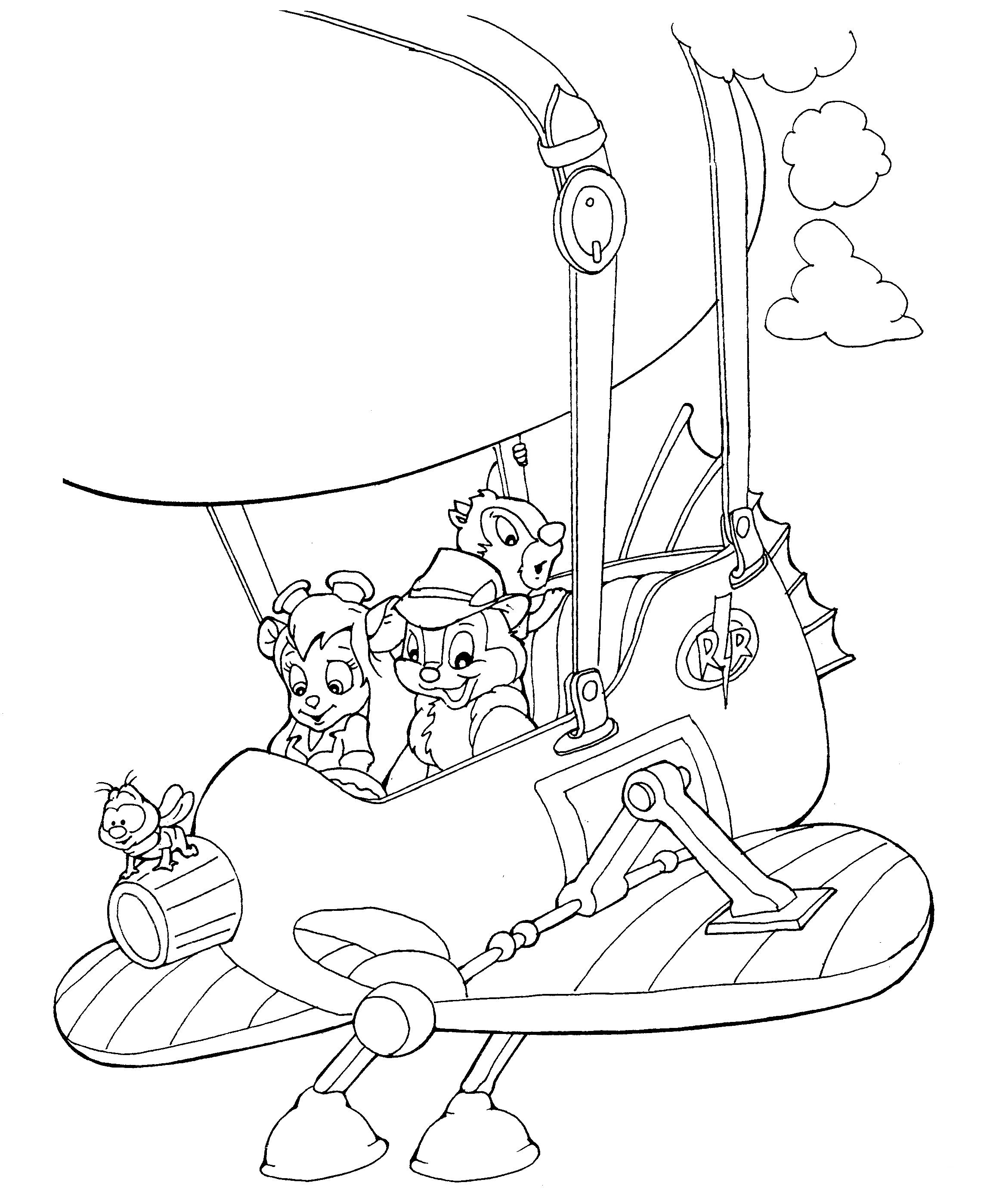 Coloring page - Team Assistance