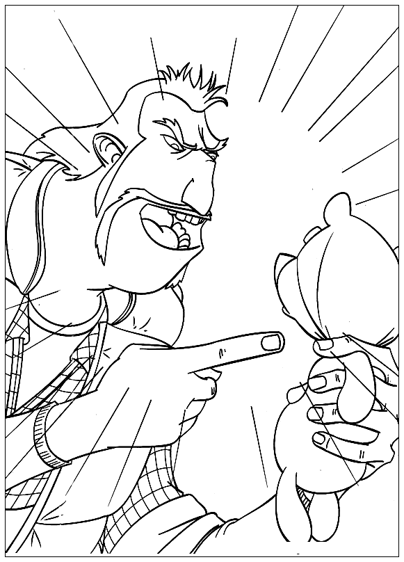 Download Coloring page - Head Hunter