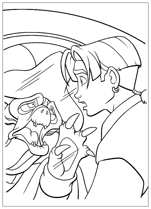coloring page billy bones