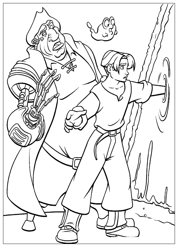 Coloring page - Portal to the treasures