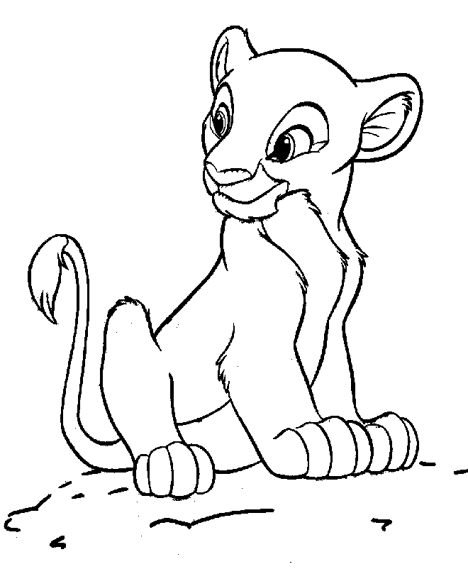 Coloring page - Girlfriend Simba - Nala