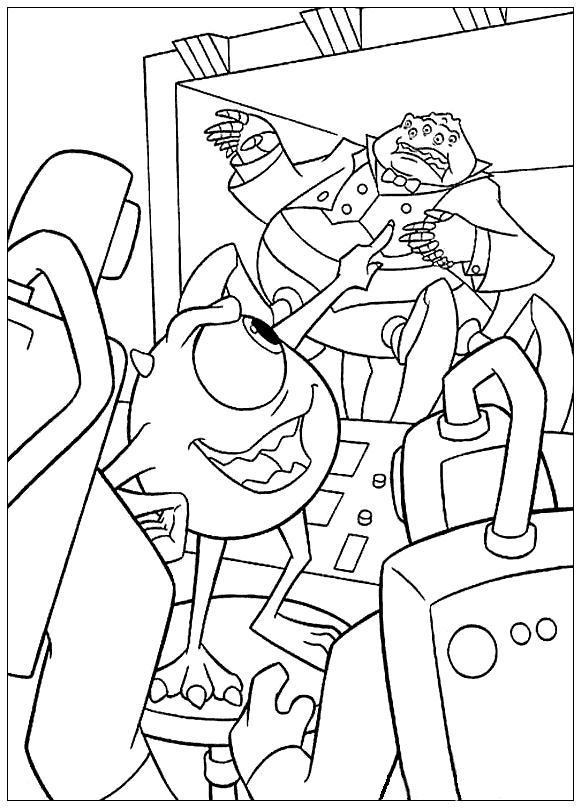 Download Coloring page - Mike the exposer