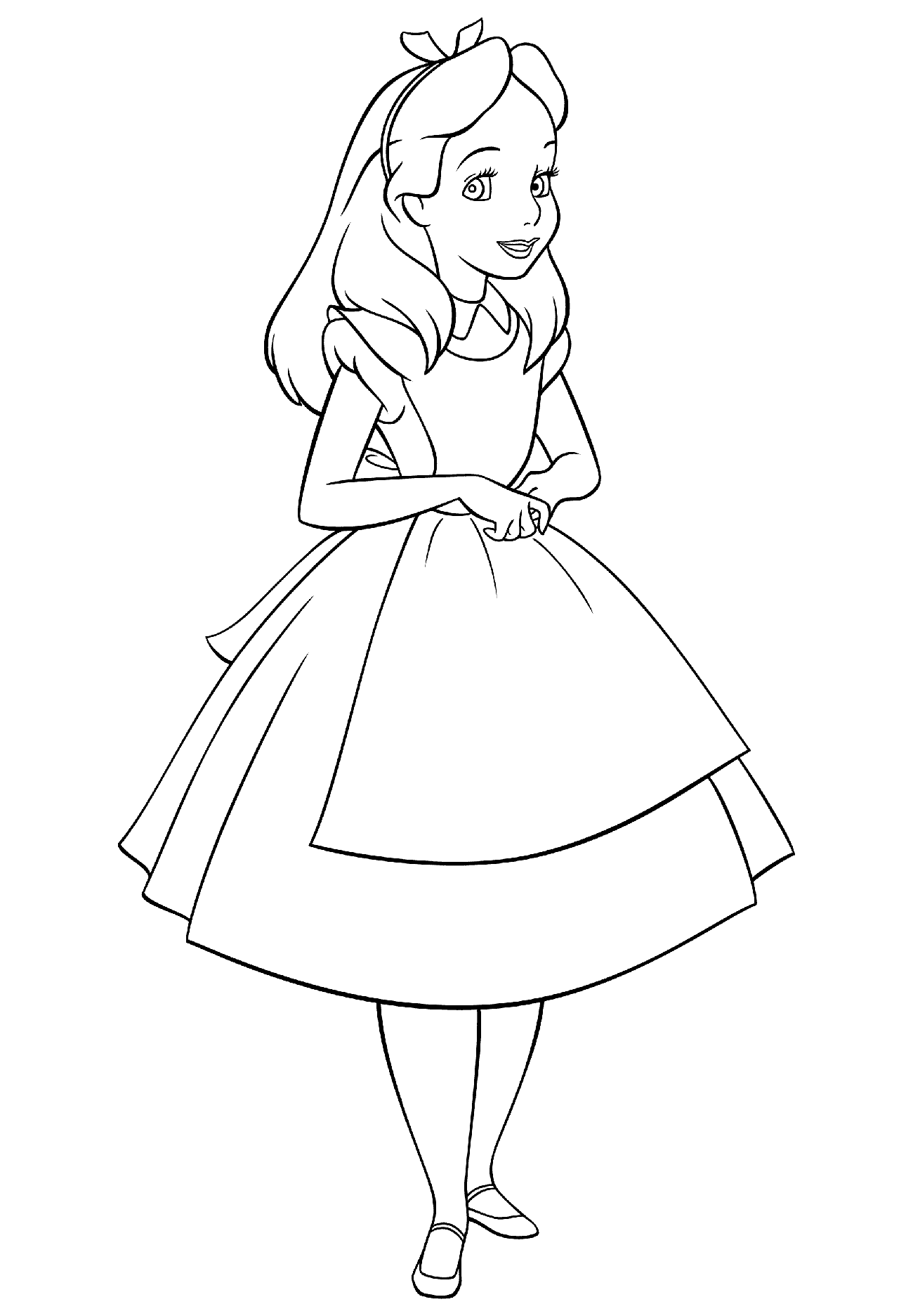 Coloring page - Girl Alice