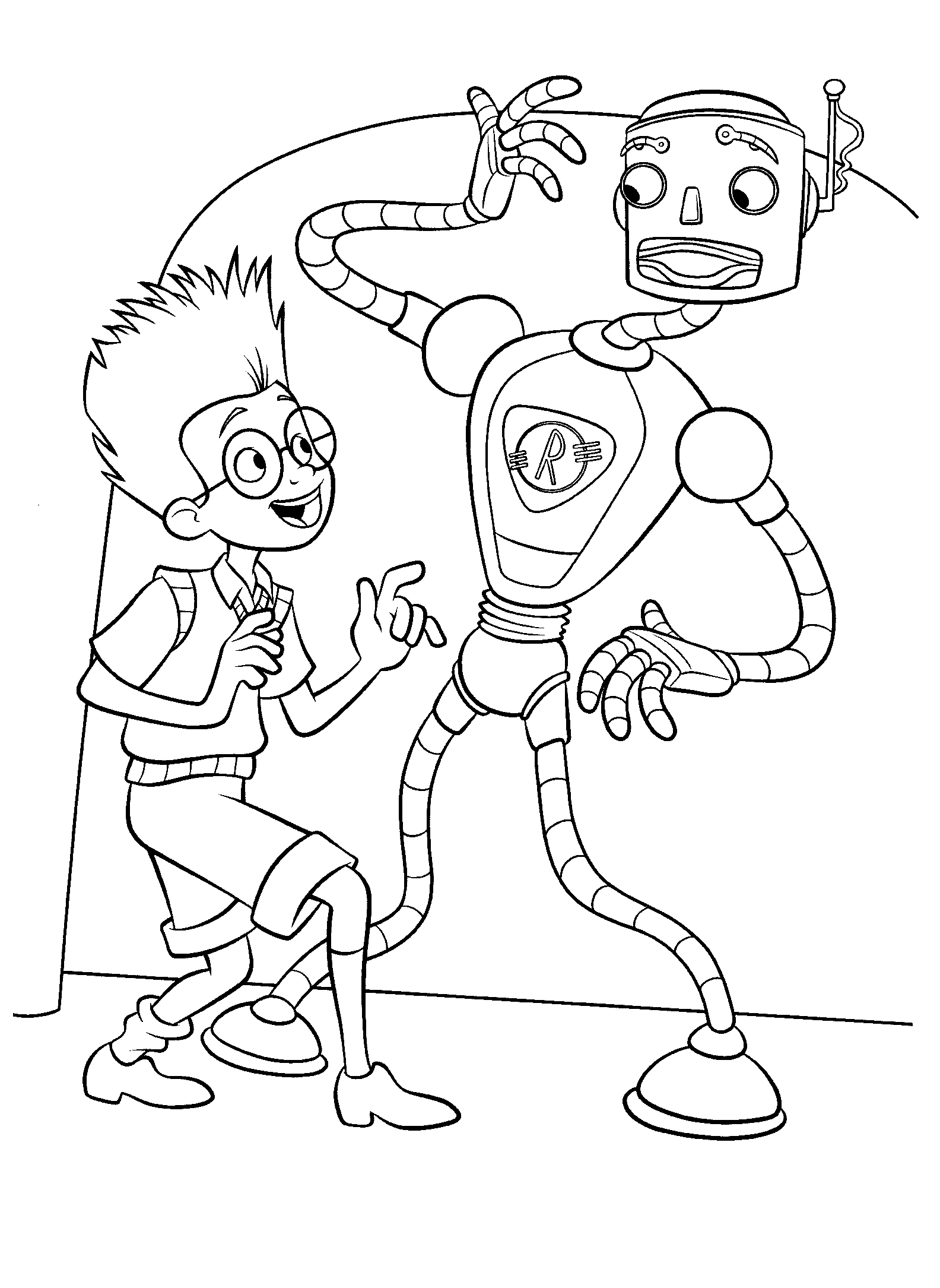 Coloring page - Robot Carl