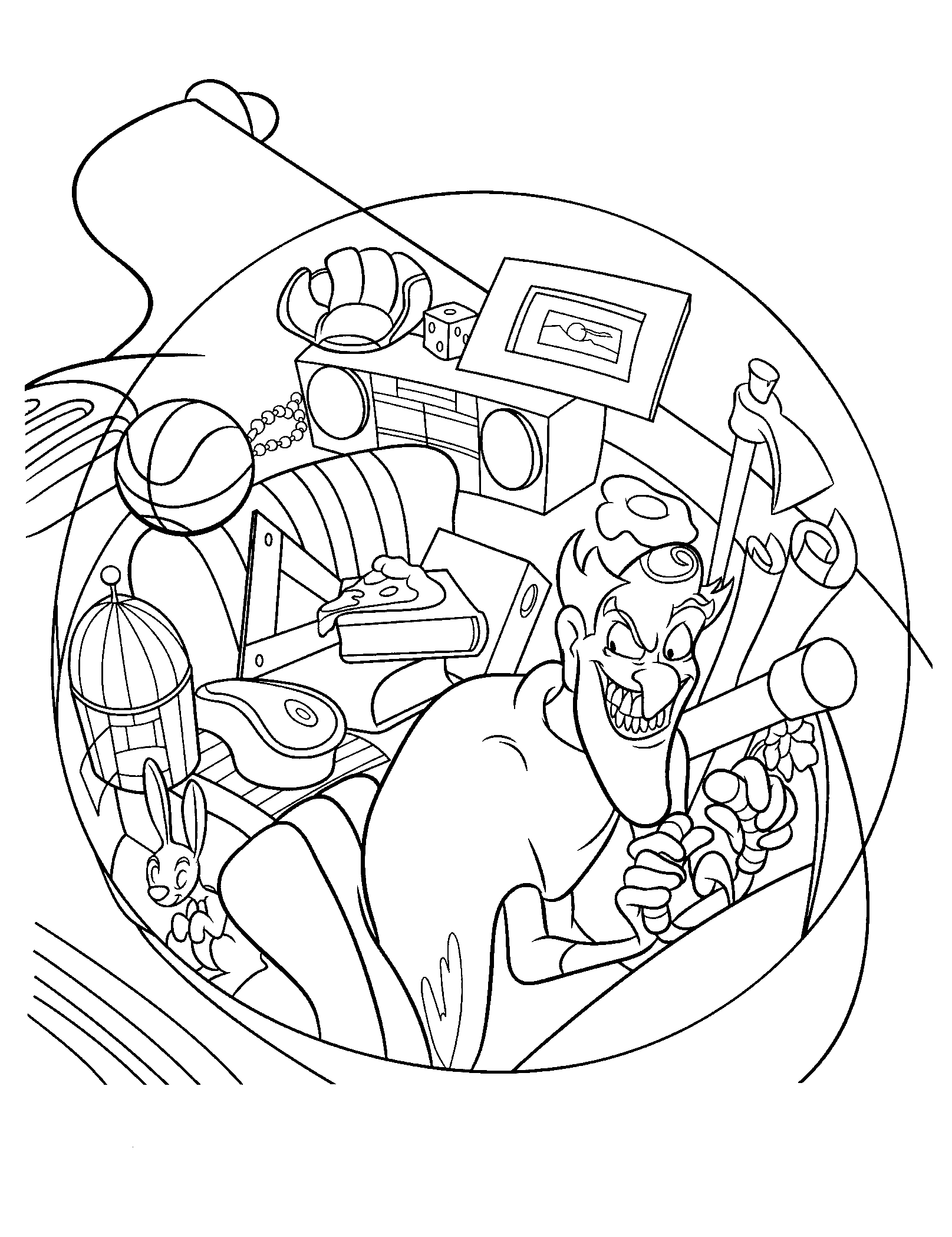 Coloring page - Time Machine