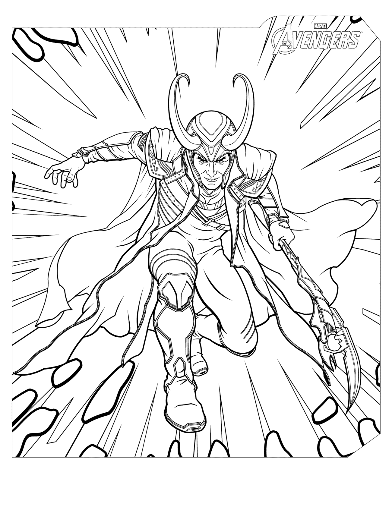 Coloring page - The younger brother of Thor
