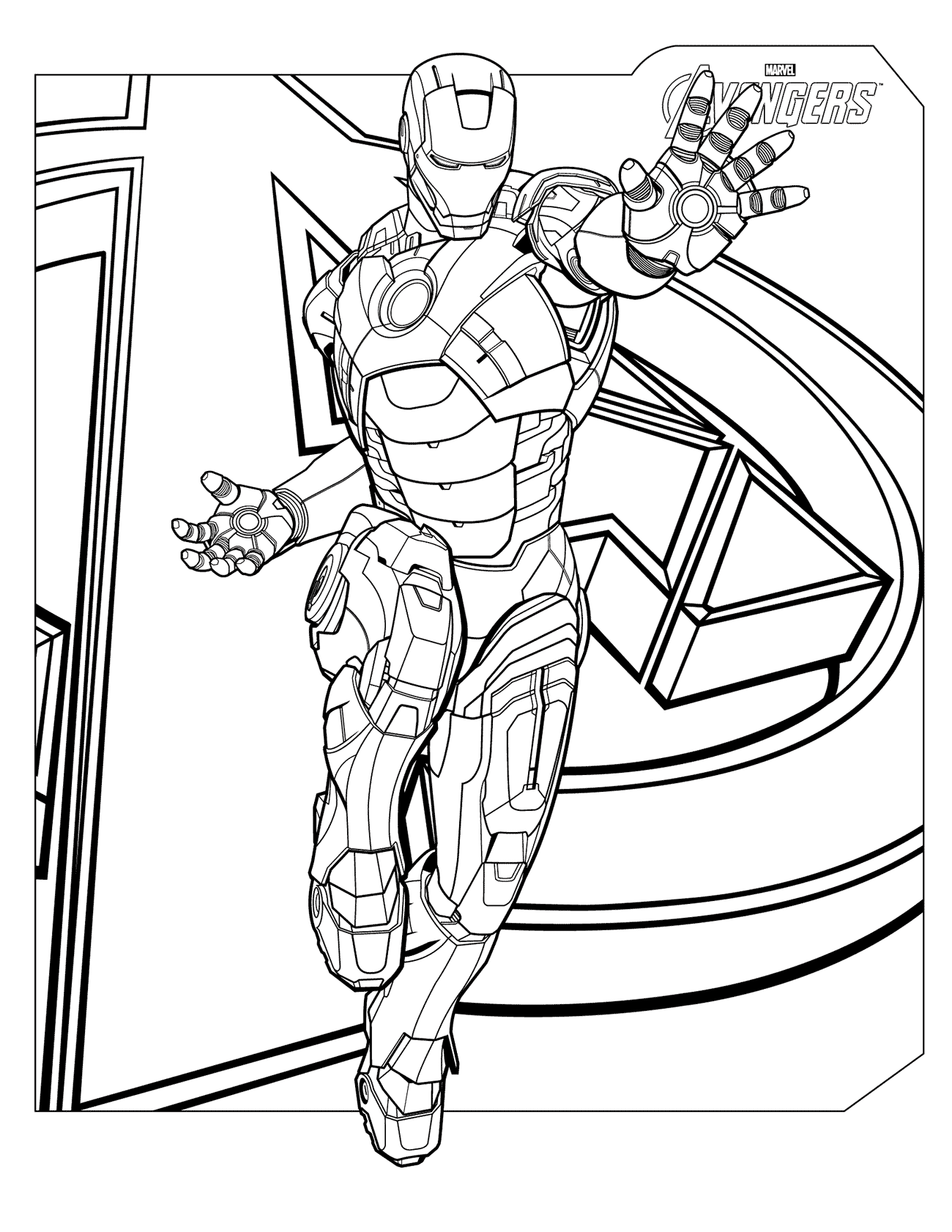 Coloring page   Tony Stark