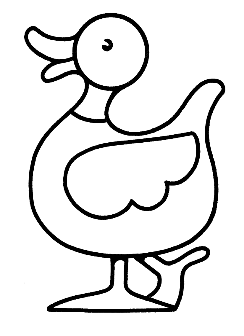 Download Coloring page - Good duck
