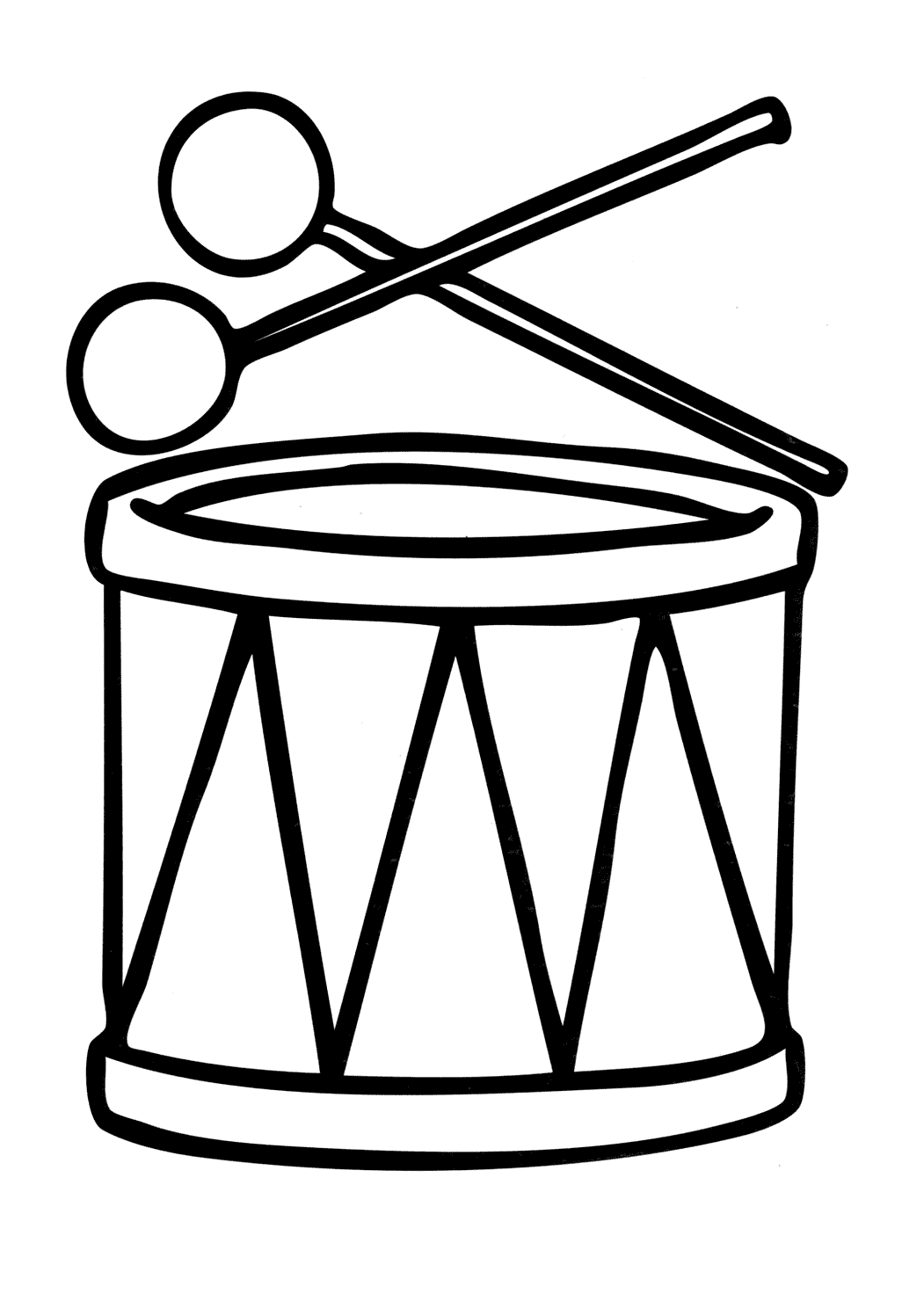 Farvelægningsside - TrommeFarvelægningsside - Tromme  