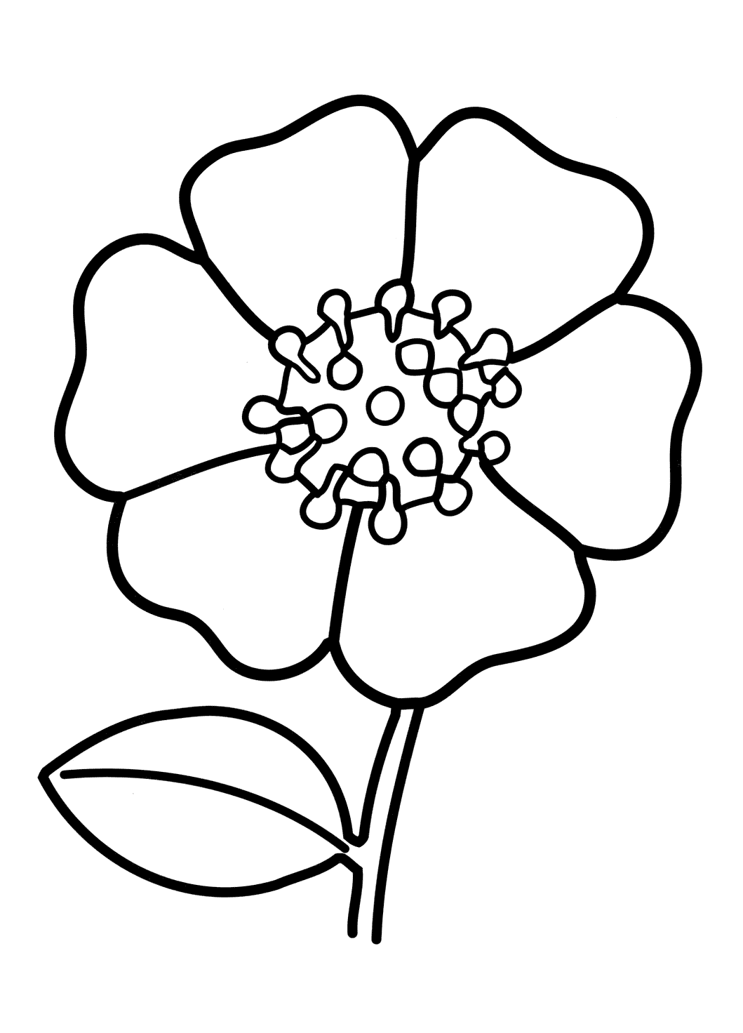 Coloring page - Flower