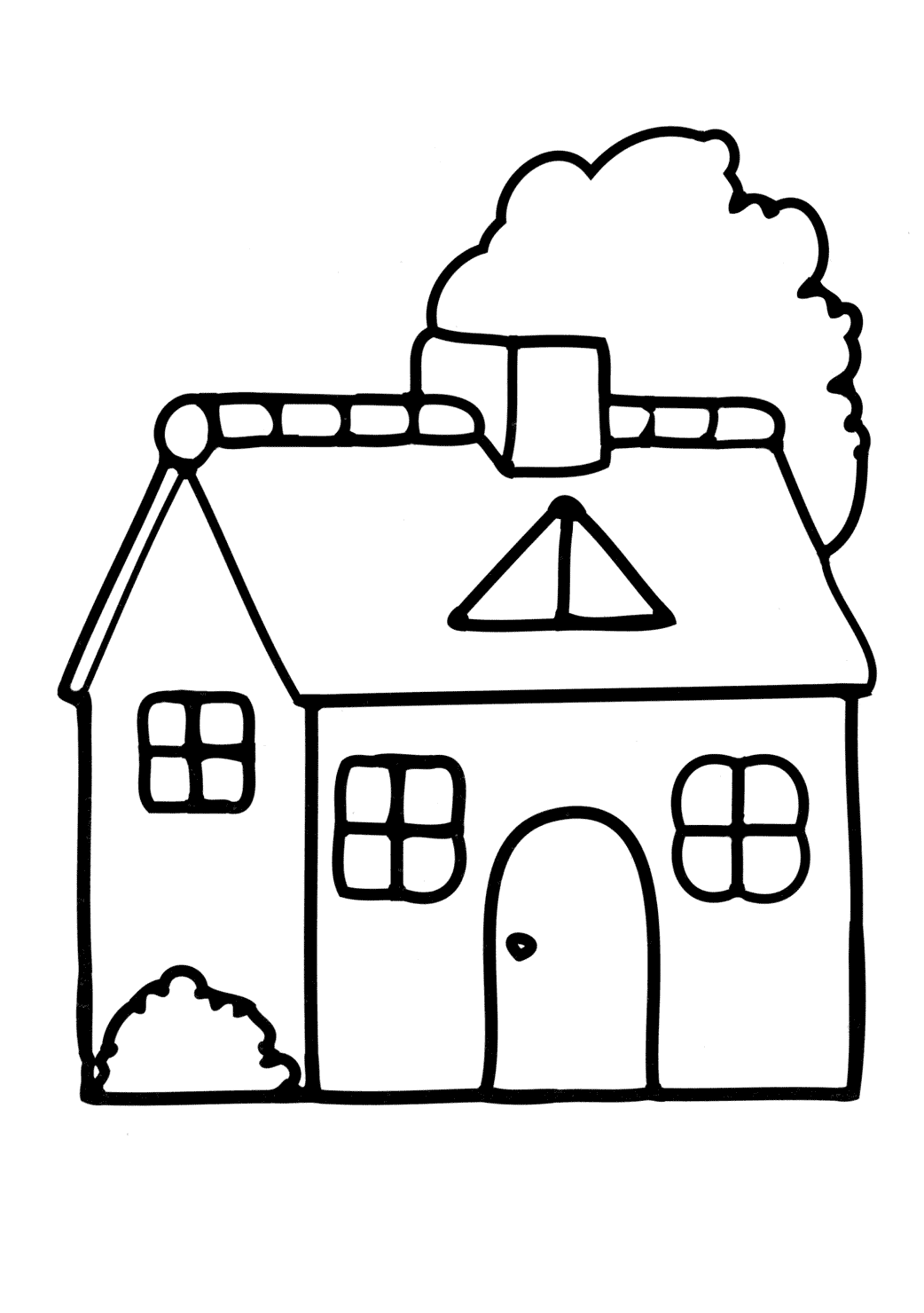 Coloring page - Home