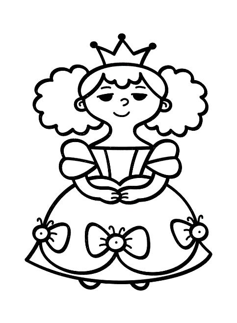 Coloring page - Crown Princess