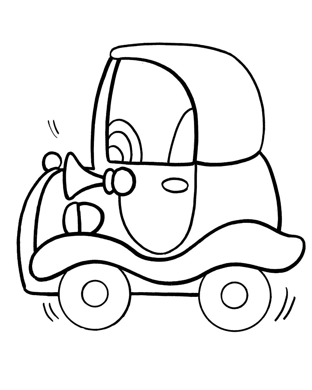 Coloring Page Toy Car