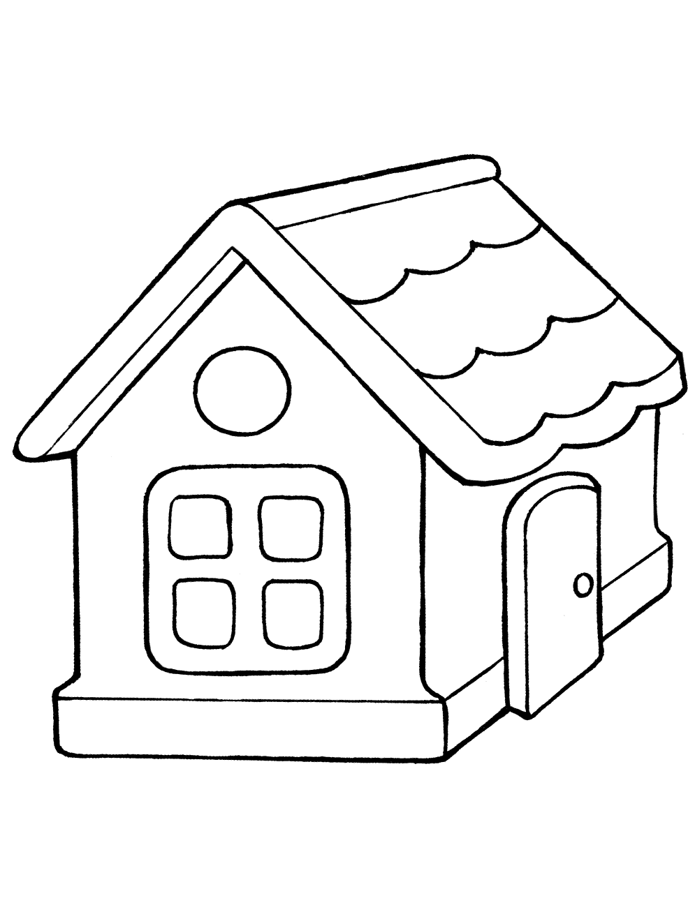 Coloring page - Toy house