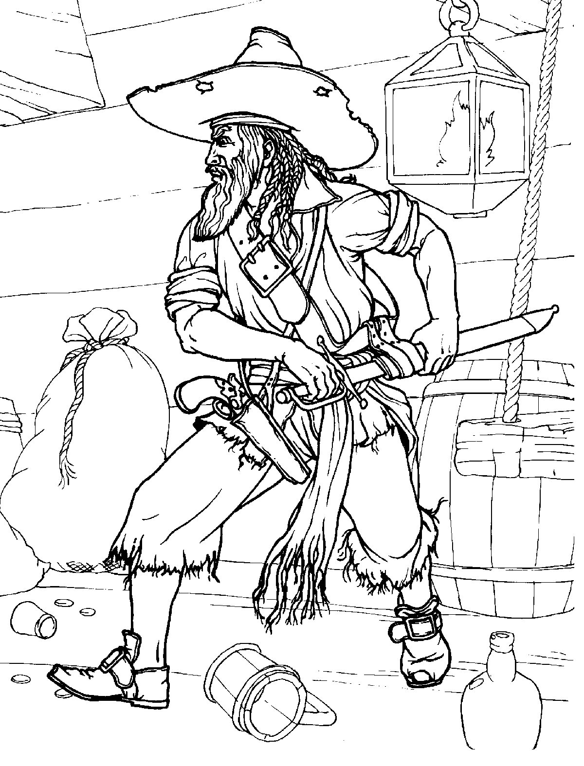 Pirate Coloring Books