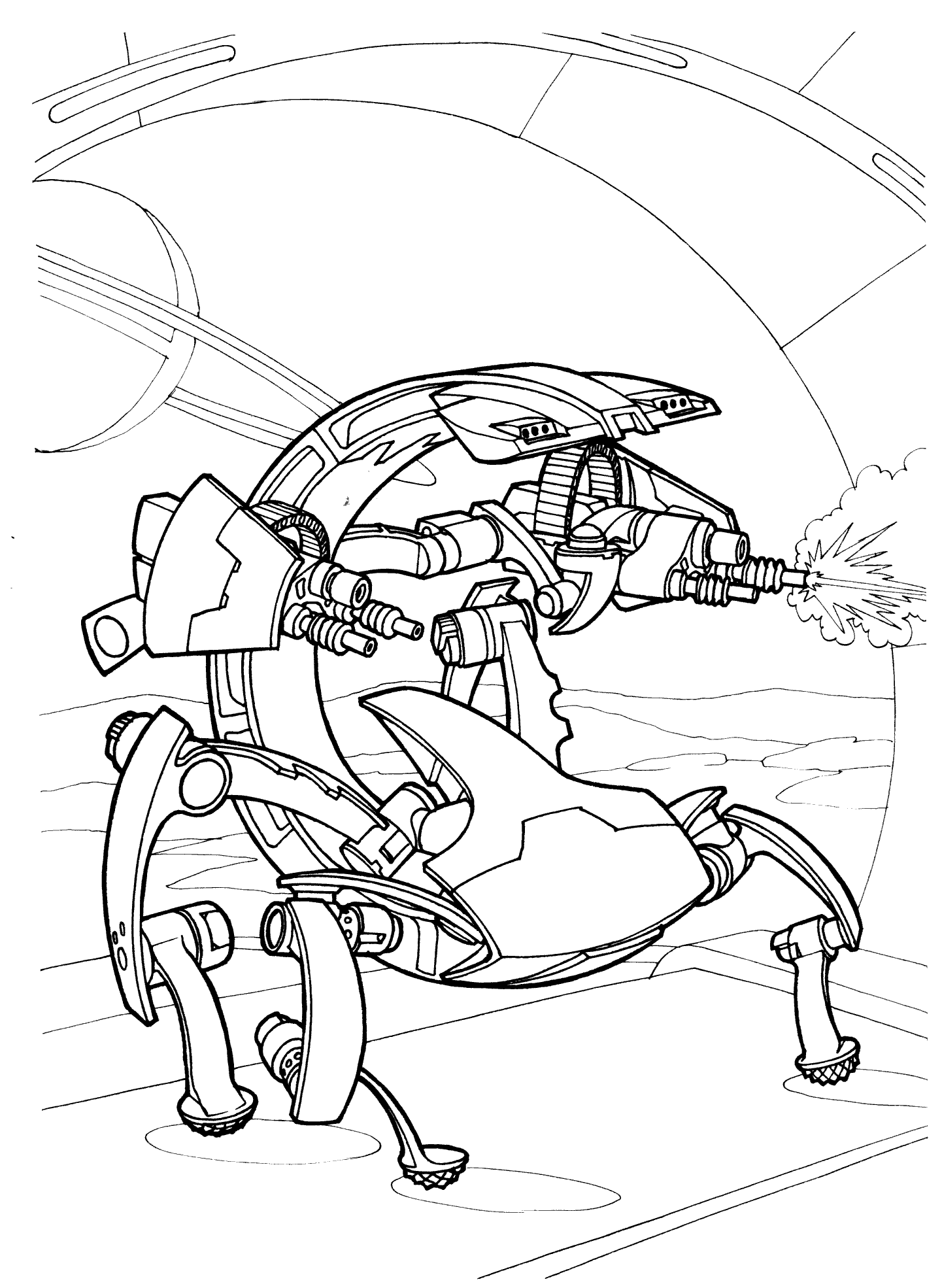 Coloring page   Robot Destroyer