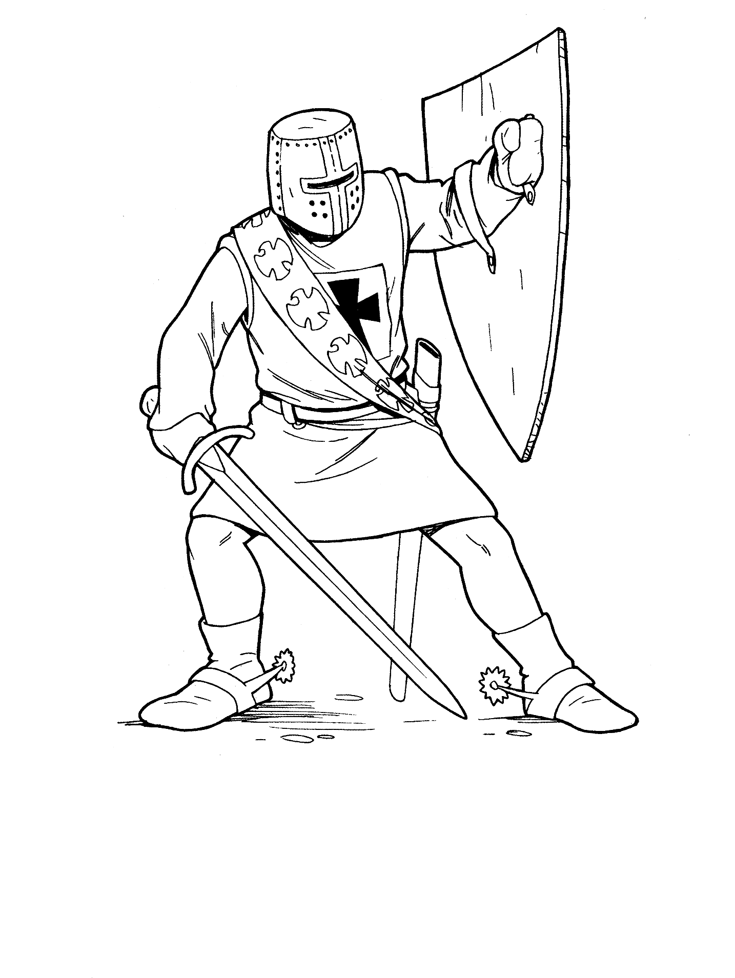 Coloring page - Noble Knight