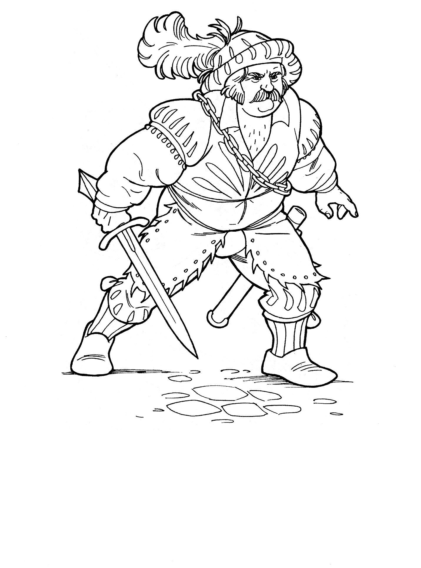 Download Coloring page - Mercenary Guard