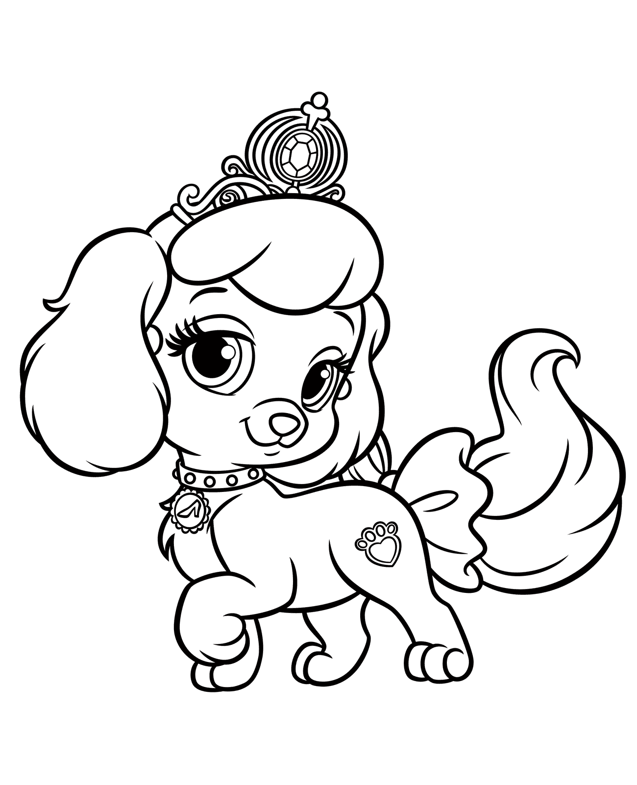 Download Coloring page - Puppy Pumpkin