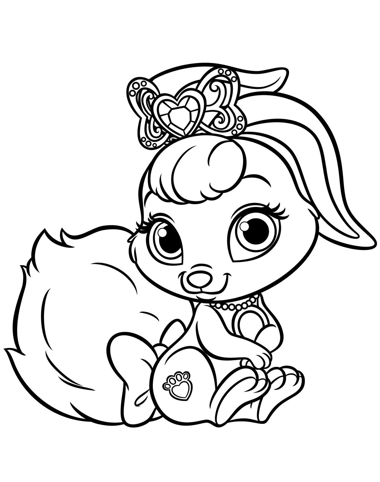 Coloring page - Bunny Berry