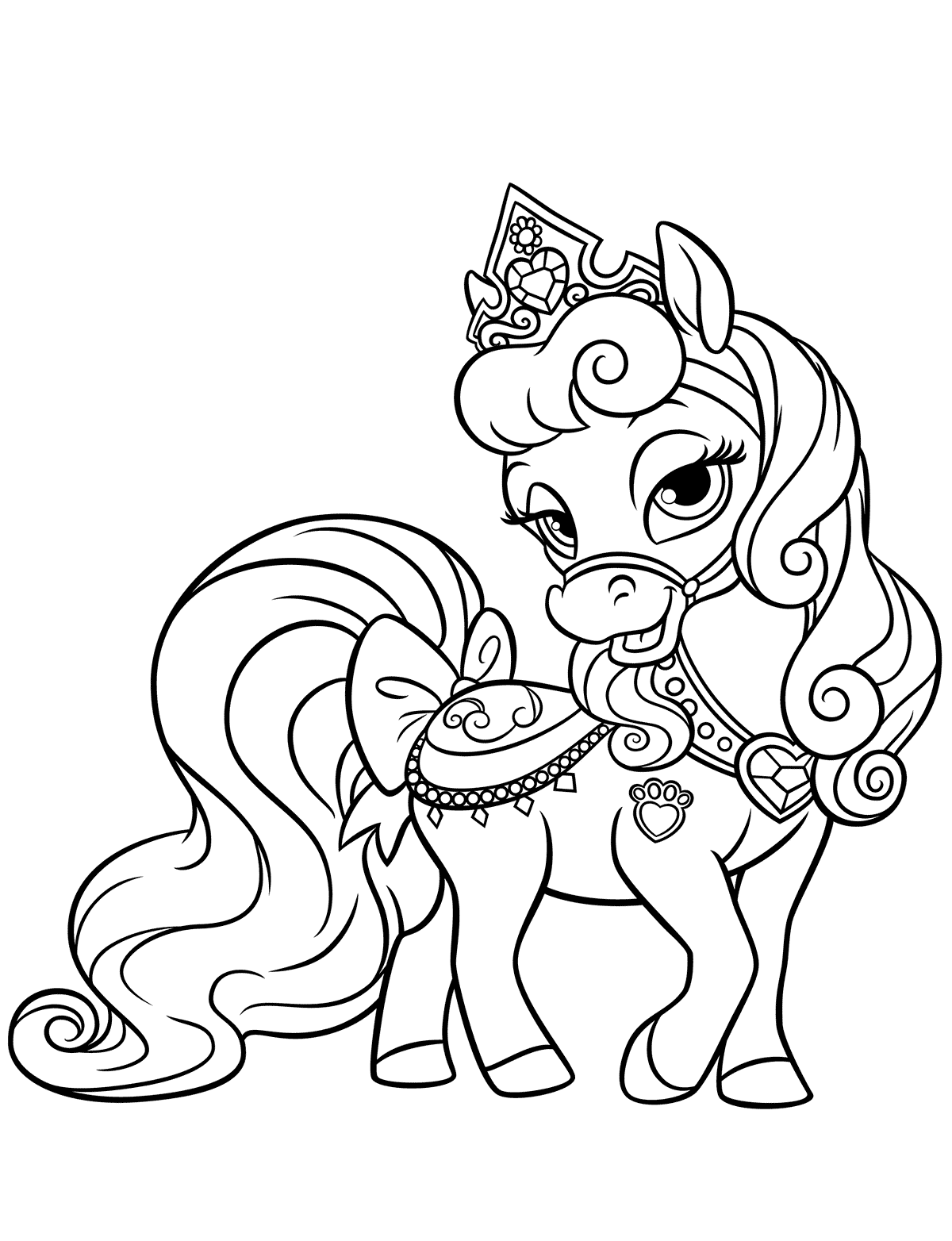 Coloring page - Caramels ponies