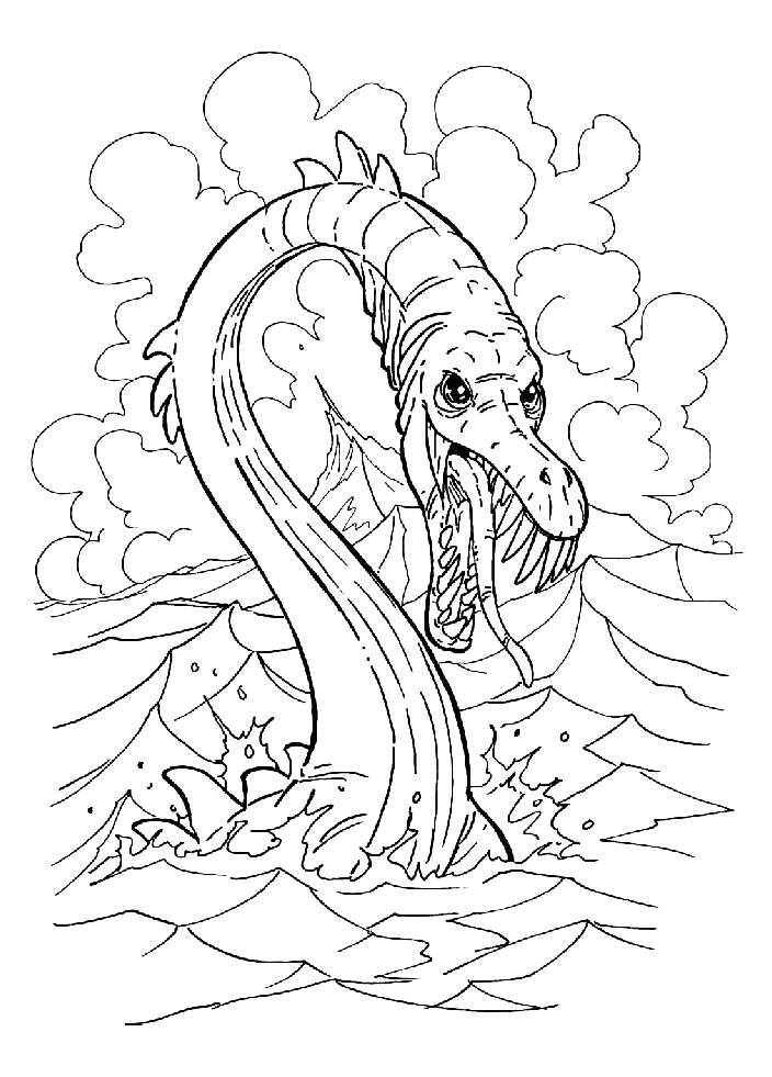 sea dragon coloring pages