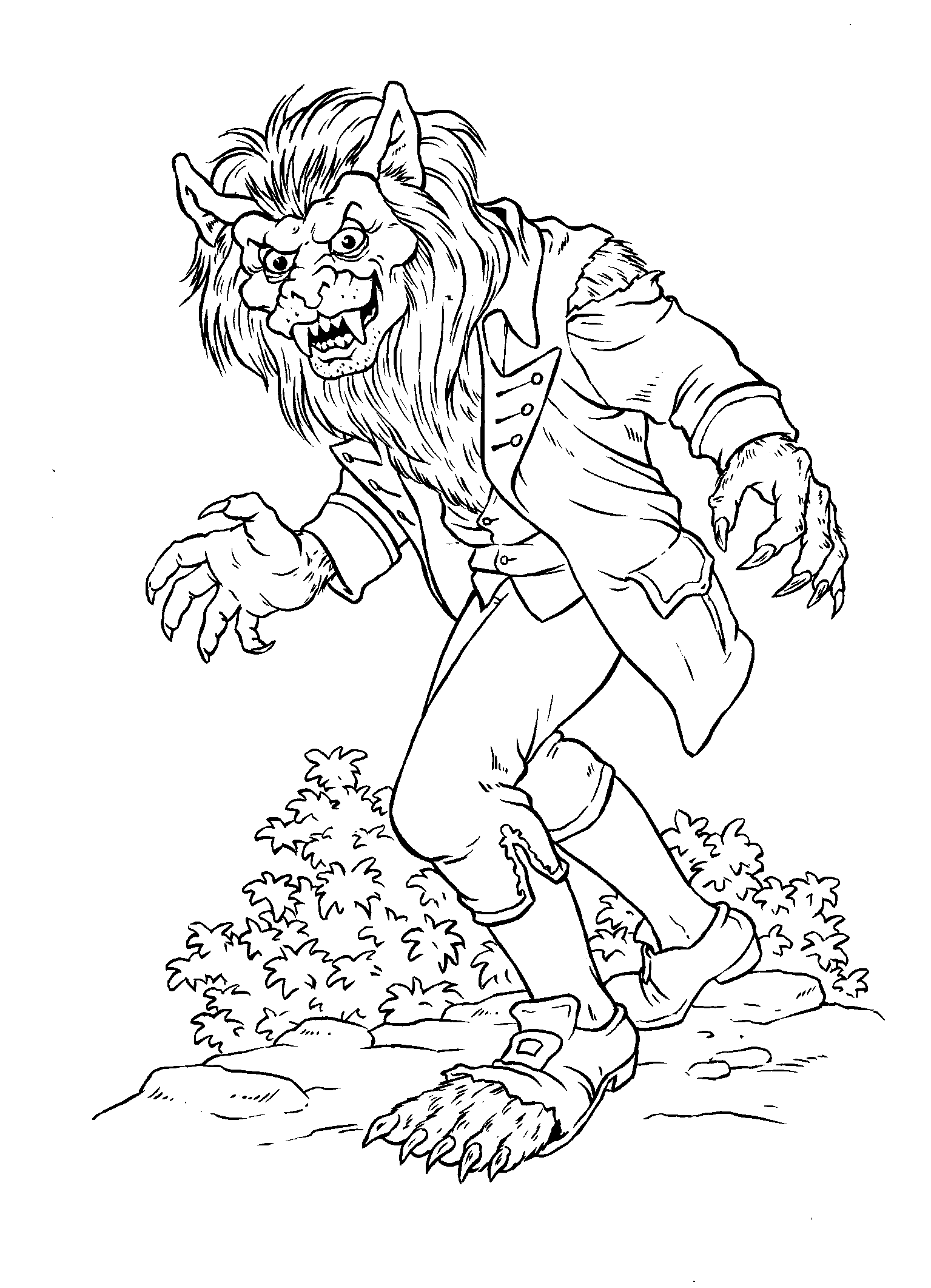 Coloring page - Werewolf