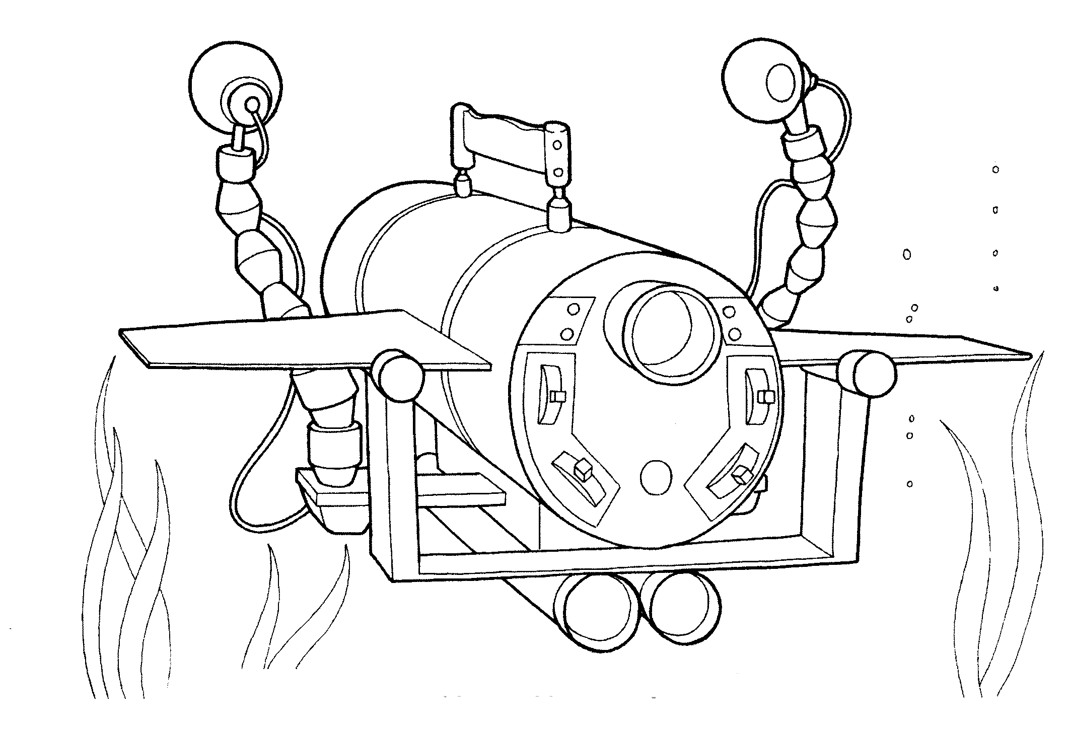 Coloring page - Submersible warehouse
