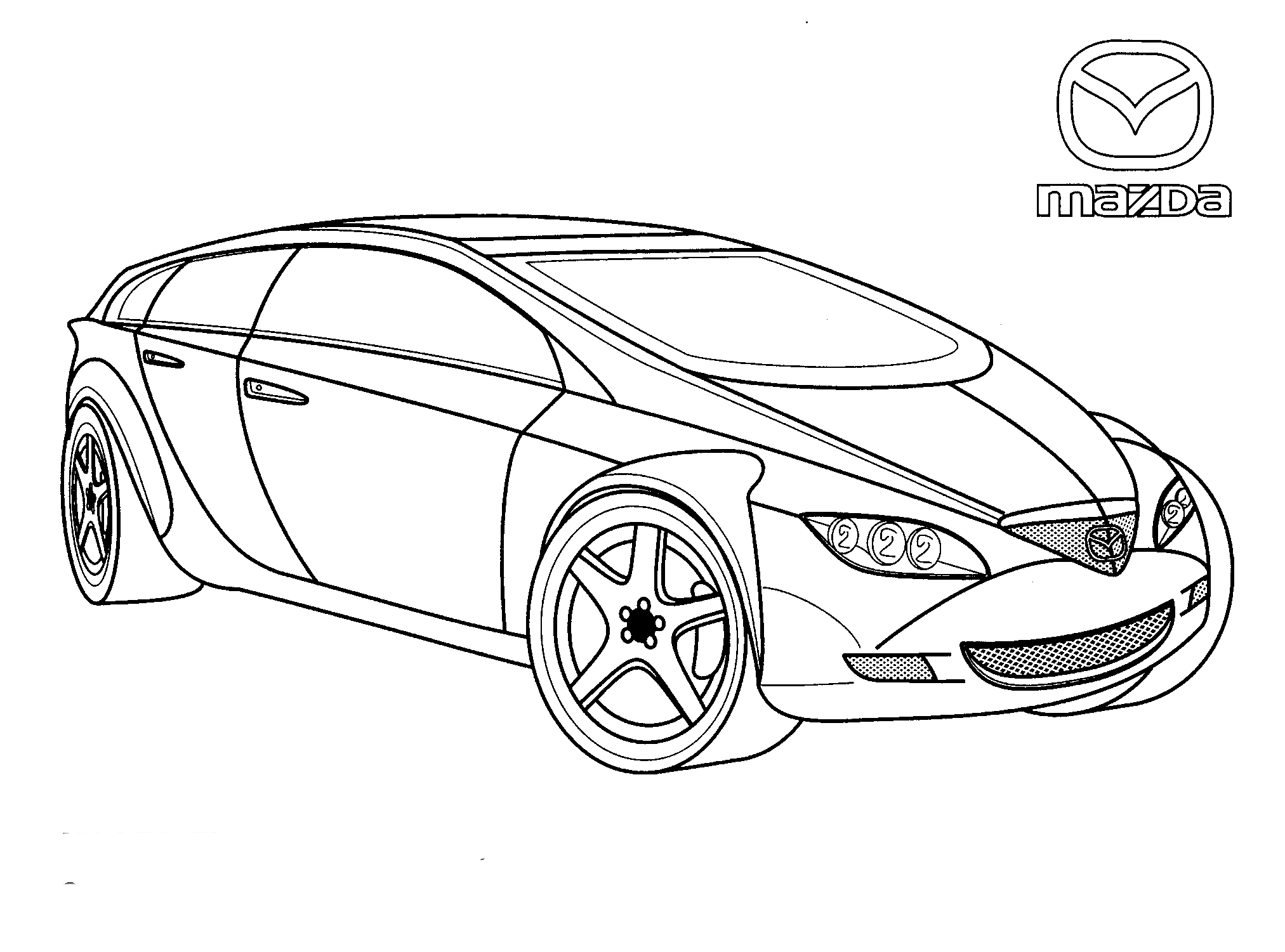 Coloring page - Mazda (Japan)
