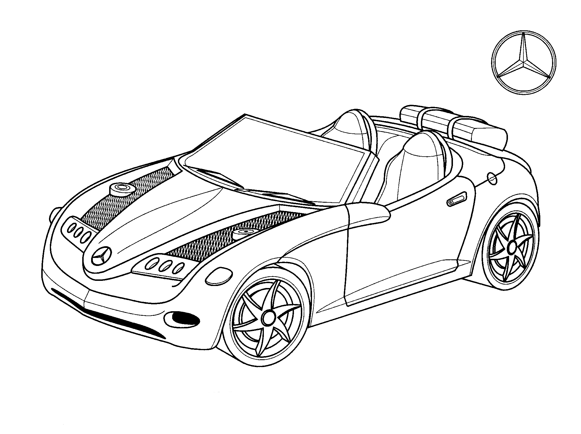 Download Coloring page - Mercedes-Benz (Germany)