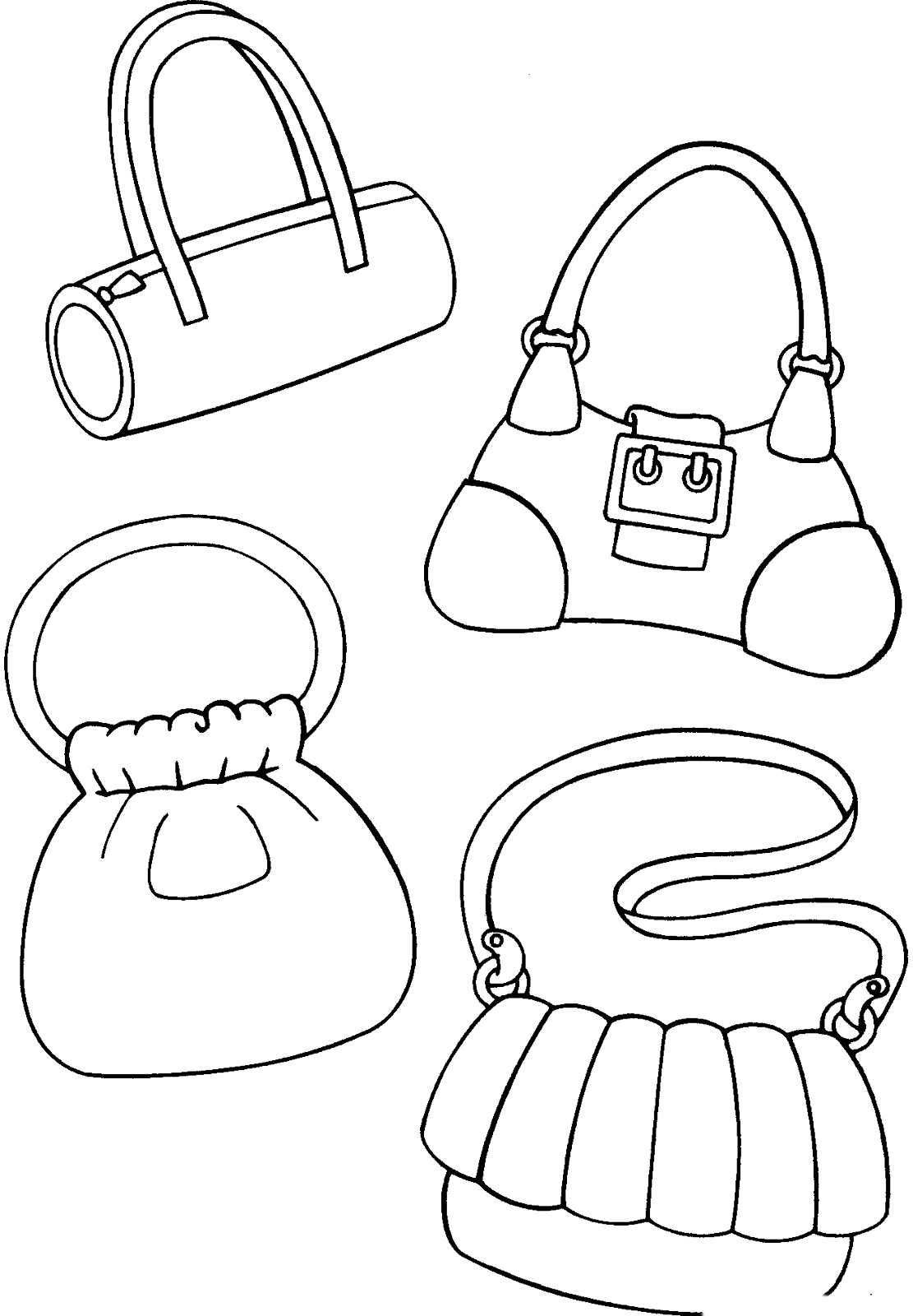 Download Coloring page - Glamorous accessories