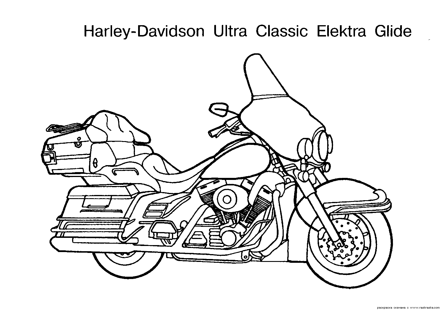 Motorcycle Coloring Page - Ultra Coloring Pages