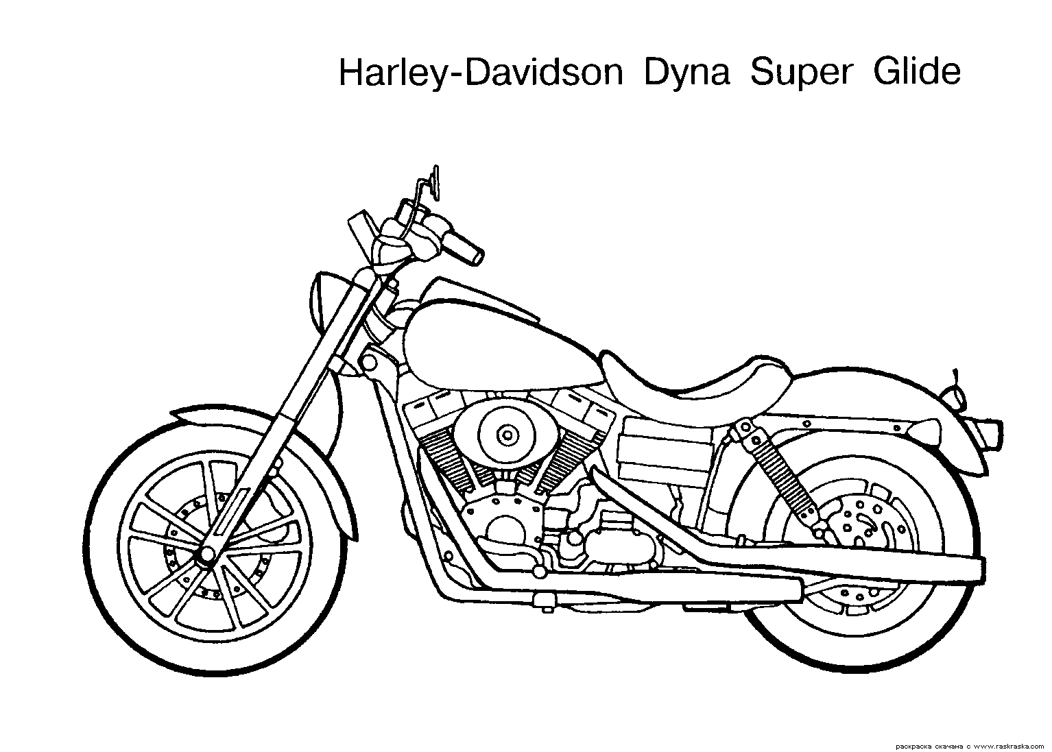 Motorcycle Coloring Page - Ultra Coloring Pages